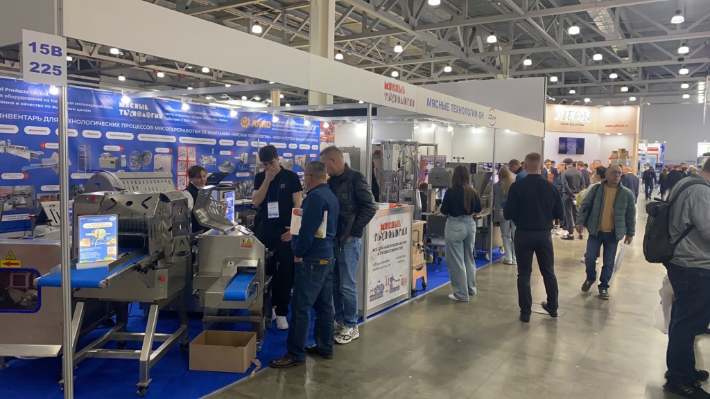 Стенд компании Мясные Технологии на выставке в Москве
