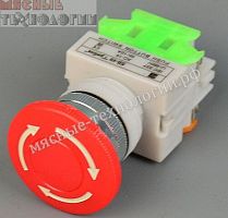 Кнопка "стоп" SB-49 красная с грибком для МОК, МОО-1