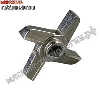 Нож крестовой с буртом для мясорубок МИМ-150, ТМ-12